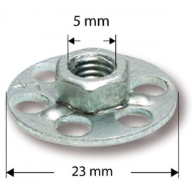 S 23mm/M5 zeskantmoer