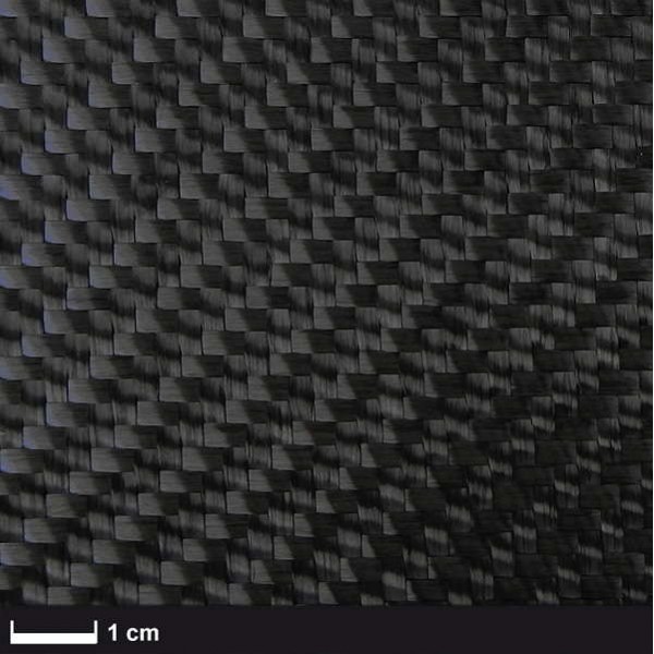 Carbon 600 g/m² ,Keper, 100 cm breed Carbon 600 g/m² ,Keper, 100 cm breed