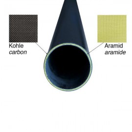 Carbon / Kevlar Buis Gewikkeld, PW, (3K)