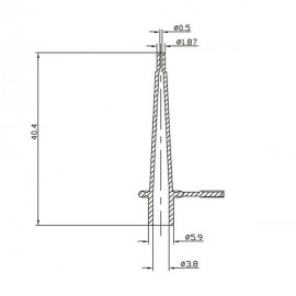 Fijne doseer nozzle voor secondelijm