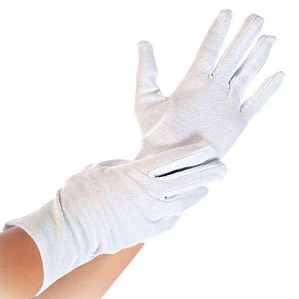 Katoenen witte handschoenen Katoenen witte handschoenen