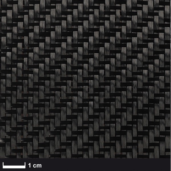 Carbon Weefsel 160 g/m² (aero), 100cm breed, keper geweven