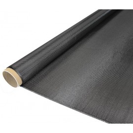 Carbon Weefsel 160 g/m² (aero), 100 cm breed,  vierkant geweven