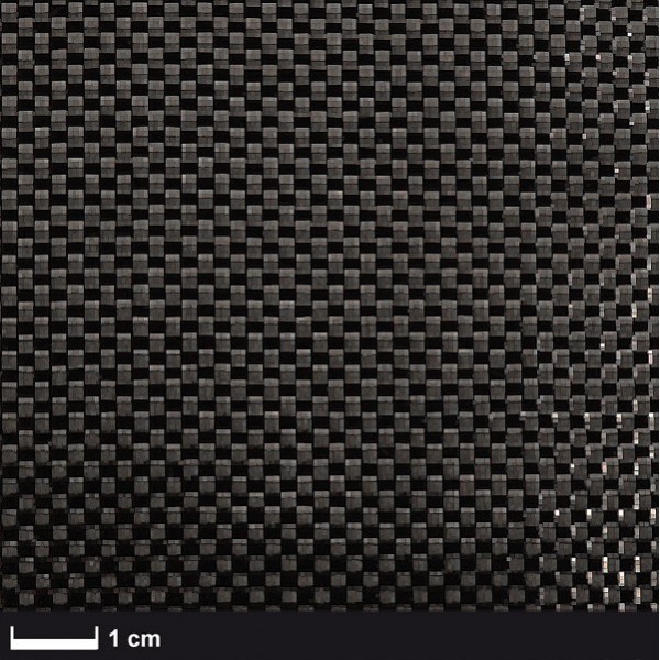 Carbon Weefsel 200 g/m², 100 cm breed,   vierkant geweven
