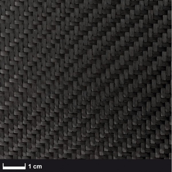 Carbon weefsel  200 g/m², keper geweven, breedte 100 cm
