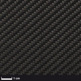 Carbon Weefsel 204 g/m² (aero), 100 cm breed,  keper geweven, 