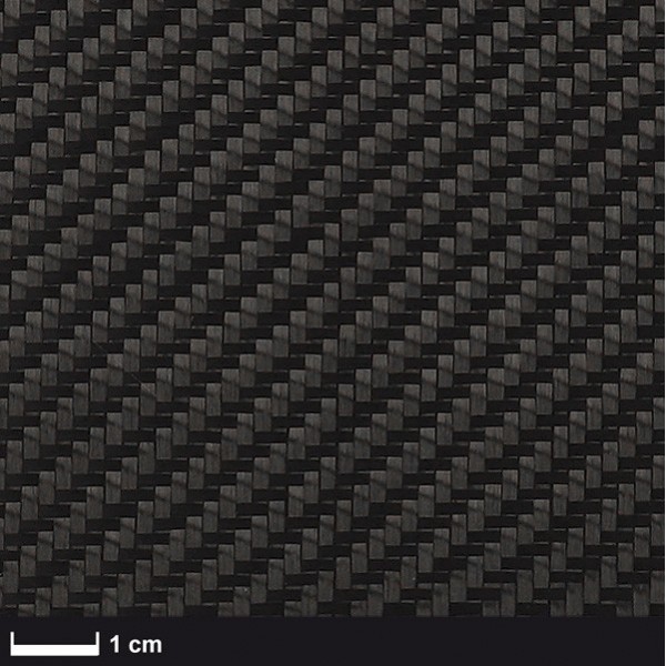 Carbon Weefsel 204 g/m² (aero), 100 cm breed,  keper geweven, 