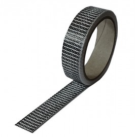 Carbonvezel tape 125 g/m² uni plain geweven, breedte 25 mm