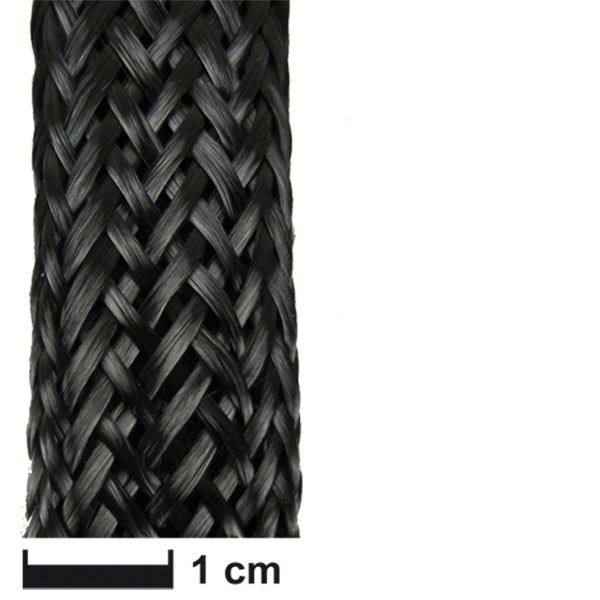 Carbonvezel slang gevlochten18 mm