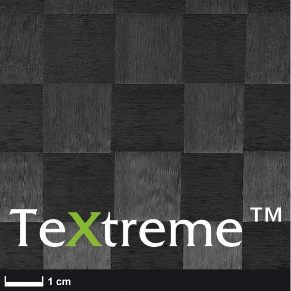 TeXtreme ® carbon weefsel 80 g/m² HT vierkant geweven, breedte 100 cm