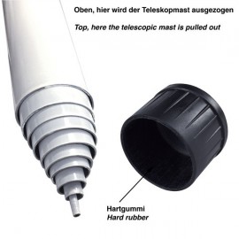 glasvezel telescopische mast 12,5 meter