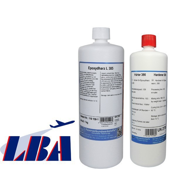 Epoxyhars 385 + Verharder 386 (set van twee componenten) Epoxyhars 385 + Verharder 386 (set van twee componenten)