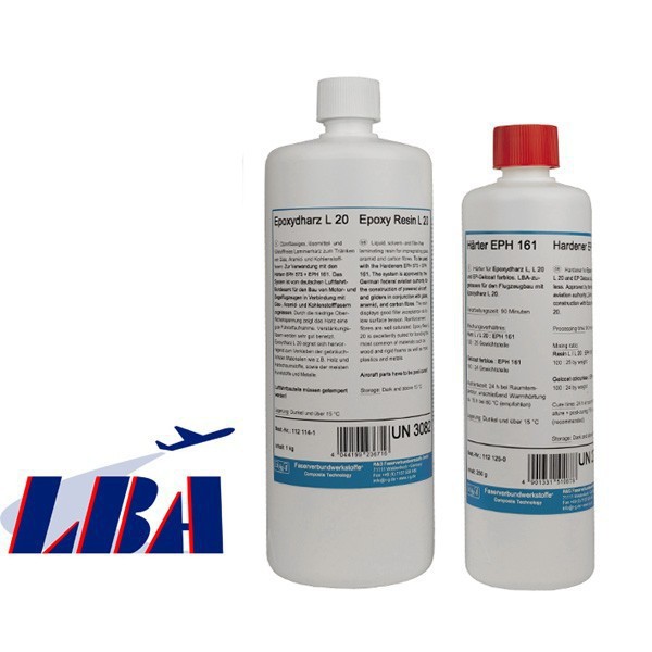 Epoxyhars L 20 + Verharder EPH 161 (90 min / Aero) Epoxyhars L 20 + Verharder EPH 161 (90 min / Aero)