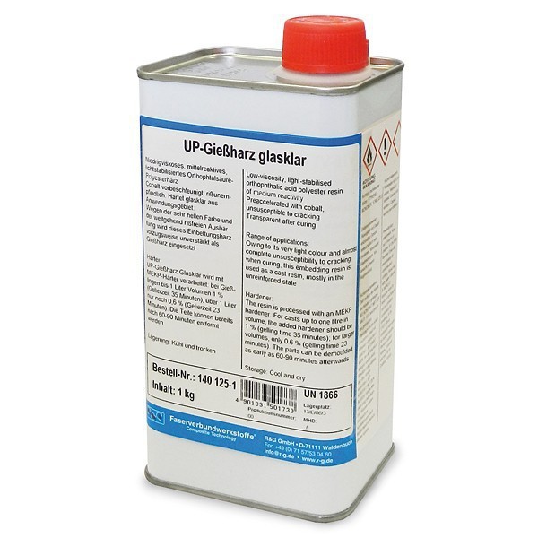 Polyester giethars transparant Polyester giethars transparant