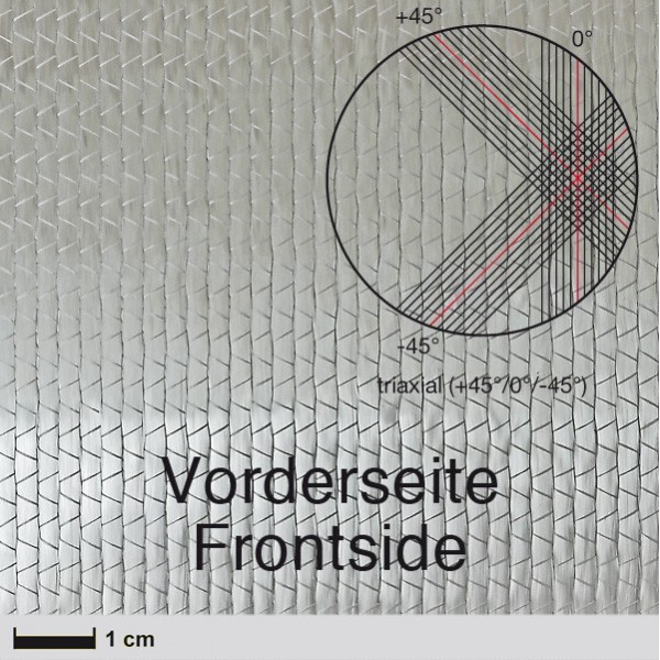 Glasweefsek NCF, 830 g/m² (triaxiaal, silaan) 127 cm Glasweefsek NCF, 830 g/m² (triaxiaal, silaan) 127 cm