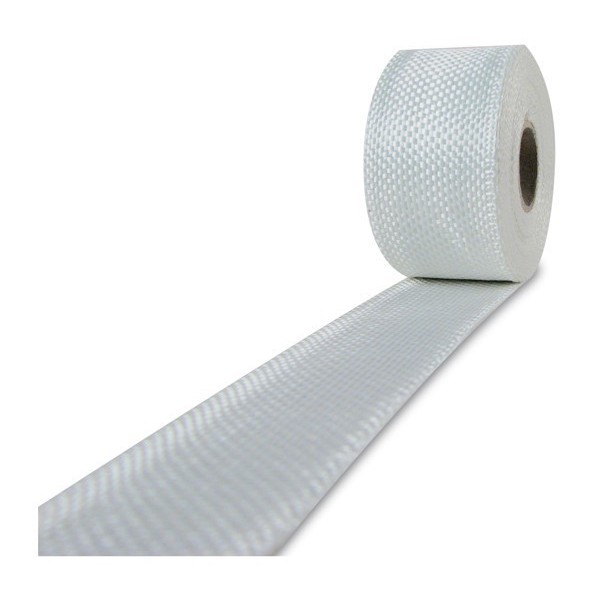 Glasvezel weefsel tape 225 g/m² 30 mm plain geweven, silaan